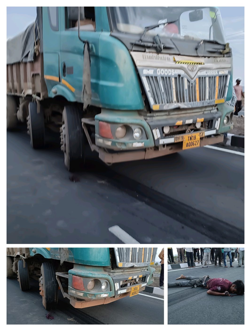 ट्रकच्या धडकेत एका इसमाचा जागीच मृत्यू