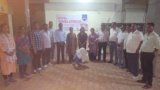 लोहारा येथील हॉटेल ताडोबा अतिथी इन येथे कुंटणखान्यावर धाड